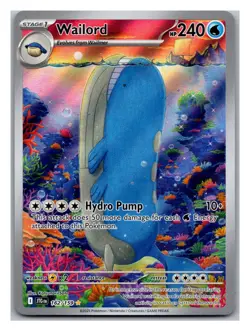 WAILORD 162/159 ILLUSTRATION RARE JOURNEY TOGETHER POKEMON HOLO NEAR MINT - Image 1