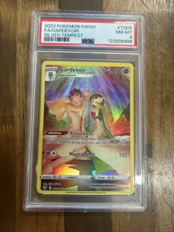 Graded PSA 8 2022 Pokemon SWSH FA/Gardevoir Silver Tempest #TG05 - Image 1