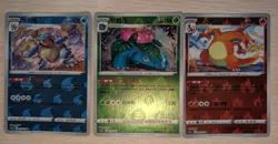 Pokemon Charizard 003/127 Blastoise 014/066 Venusaur 003/128 Chinese Reverse... - Image 1