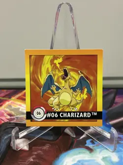 Charizard #06 Pokemon Artbox 1999 Sticker Vintage LP - Image 1