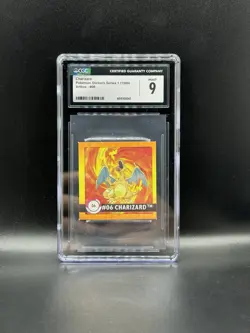 CGC MINT 9 Charizard #06 Artbox 1999 Stickers Series 1 Pokemon - Image 1