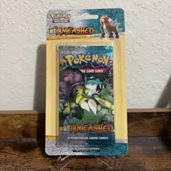 Pokemon TCG HS Unleashed Sealed Blister Cardboard Booster Pack New 820650105326 - Image 1