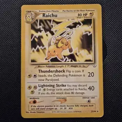 Raichu 21/64 Neo Revelation Vintage Pokemon TCG - Image 1