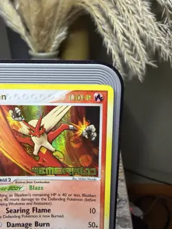 Pokemon Blaziken Reverse Holo Rare Stamped Emerald 1/106 Eng HP110 - Image 2
