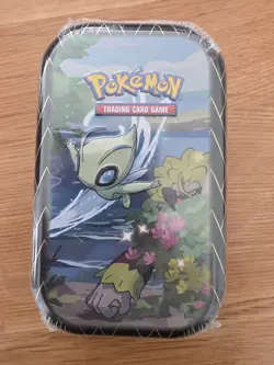Pokemon TCG Shining Fates Mini Tin Celebi Brand New Factory Sealed X2 Packs - Image 1