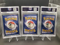 PSA 1 Sequential Set Of Pokemon Jungle Eeveelutions Flareon, Jolteon, Vaporeon - Image 5