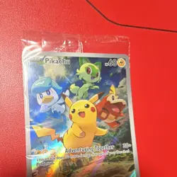 Pokemon TCG Pikachu Promo Holo SVP 027 Scarlet & Violet Basic Lightning new - Image 4