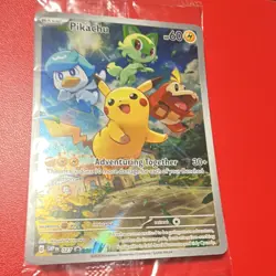 Pokemon TCG Pikachu Promo Holo SVP 027 Scarlet & Violet Basic Lightning new - Image 5