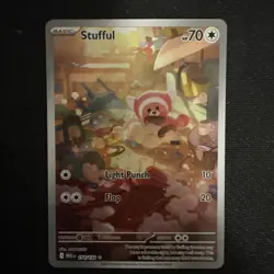 Stufful - 154/132 - Illustration Rare - Mega Evolution - Pokemon TCG - NM/M - Image 2
