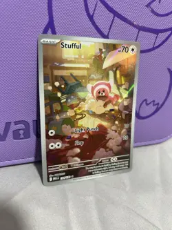 Stufful 154/132 Illustration Rare Holo Mega Evolution Pokemon TCG Card M/NM - Image 2