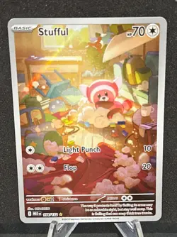 Pokemon Stufful 154/132 Mega Evolution Illustration Rare Holo NM - Image 1