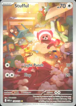 Pokemon TCG - Stufful - Illustration Rare ME01: Mega Evolution 154/132 NM - Image 1