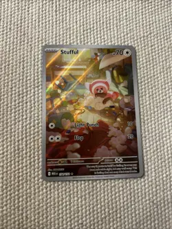 Stufful 154/132 Mega Evolution NM Illustration Rare Pokemon TCG - Image 1
