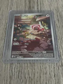2025 Stufful - 154/132 Illustration Rare Holo NM ME01: Mega Evolution Pokemon - Image 1