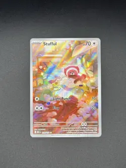 Pokemon TCG Stufful Illustration Rare Card 154/132 Mega Evolution Pack Fresh NM - Image 1