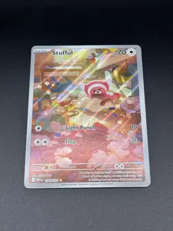 Pokemon TCG Stufful Illustration Rare Card 154/132 Mega Evolution Pack Fresh NM - Image 2