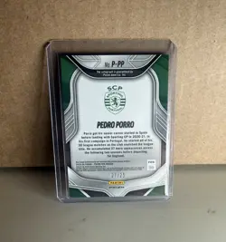 Panini Prizm FIFA 2025-26 Pedro Porro Sporting CP Penmanship Auto P-PP 07/25 - Image 2