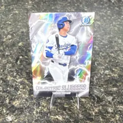 Topps 2025 Topps Chrome Shohei Ohtani Electric Sluggers Insert #ES-18 Dodgers - Image 1