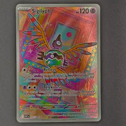 Pokemon TCG Sigilyph 121/086 Sv: White Flare Illustration Rare - Image 1