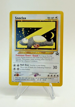 Pokemon Snorlax 49/53 WoTC Black Star Promo English 2002 Vintage - Image 1