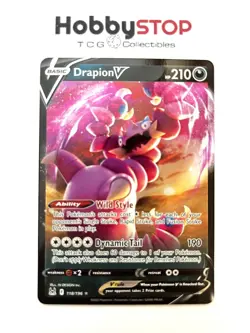 Drapion V - 118/196 - Pokemon Lost Origins Sword & Shield NM - Image 1