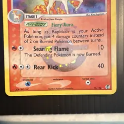 Pokemon Rapidash 80 HP Holo Rare 13/112 EX FireRed & LeafGreen 2004 Nintendo - Image 3