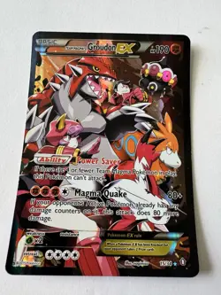 Pokemon TCG Team Magma's Groudon EX 15/34 Double Crisis Holo Ultra Rare - Image 2