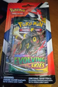 POKEMON EVOLVING SKIES/CHILLING REIGN 2 PACK CHECKLANE BLISTER LATIAS PIN - Image 1