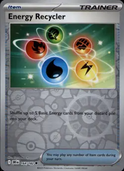 Energy Recycler 164/182 Uncommon Destined Rivals Pokemon Reverse Holo Near Mint - Image 1