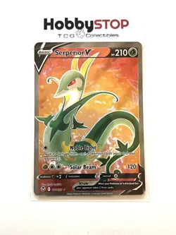Serperior V [170/195] Pokemon Silver Tempest Sword & Shield Full Art NM - Image 1
