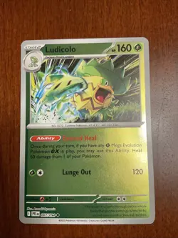 Ludicolo 007/094 Phantasmal Flames Reverse Holo Pokemon TCG Card - Image 1