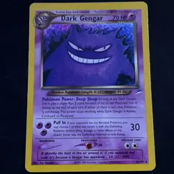 Pokemon Neo Destiny Holo Rare Dark Gengar Card TCG #6/105 Vintage - Image 1