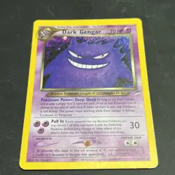 Pokemon Neo Destiny Holo Rare Dark Gengar Card TCG #6/105 Vintage - Image 2