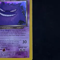Pokemon Neo Destiny Holo Rare Dark Gengar Card TCG #6/105 Vintage - Image 4