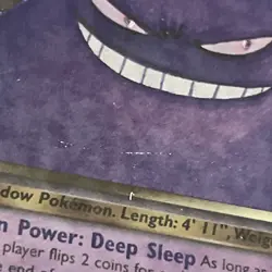 Pokemon Neo Destiny Holo Rare Dark Gengar Card TCG #6/105 Vintage - Image 5