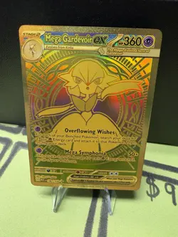 Pokemon TCG Mega Gardevoir EX 187/132 Gold Secret Rare – English – MINT COND. - Image 1