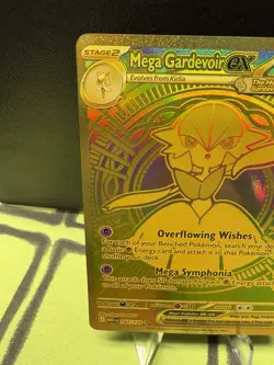 Pokemon TCG Mega Gardevoir EX 187/132 Gold Secret Rare – English – MINT COND. - Image 3