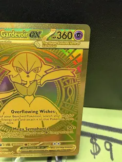 Pokemon TCG Mega Gardevoir EX 187/132 Gold Secret Rare – English – MINT COND. - Image 4