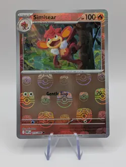 Pokemon TCG Reverse Holo Masterball Simisear 015/086 White Flare - NM - Image 1