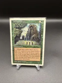Sylvan Library Magic: The Gathering Enchantment Rare HP MTG - Image 1