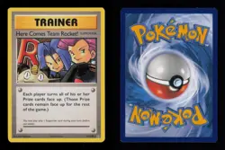 HERE COMES TEAM ROCKET! SECRET RARE 113/108 MP POKEMON - Image 3
