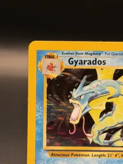 Gyarados 6/102 Base Set Unlimited Holo Rare Pokemon TCG Vintage WOTC (MP) - Image 2