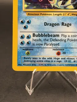 Gyarados 6/102 Base Set Unlimited Holo Rare Pokemon TCG Vintage WOTC (MP) - Image 3