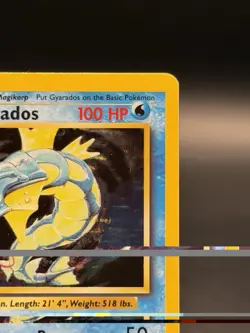 Gyarados 6/102 Base Set Unlimited Holo Rare Pokemon TCG Vintage WOTC (MP) - Image 5