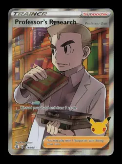 PROFESSOR'S RESEARCH (PROFESSOR OAK) ULTRA RARE 024/025 NM POKEMON - Image 1