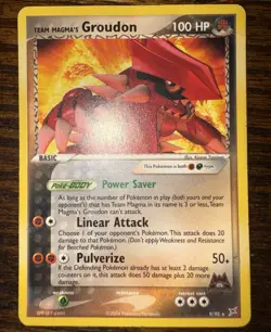 Nintendo Team Magma's Groudon 9/95 EX Team Magma vs Team Aqua 2004 Eng Rare - Image 1