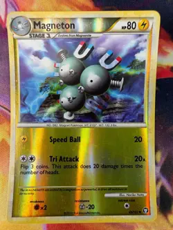 Magneton 43/102 NM Uncommon Reverse Holo HGSS Triumphant 2010 Pokemon TCG - Image 1