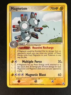 Magneton #22 Legend Maker Rare Non Holo Pokemon Card LP - Image 1
