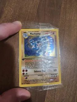 Machamp 1st edition Sealed 8/102 Pokemon TCG Card *Creased Back* - Image 3