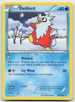 Delibird 38/149 Uncommon Boundaries Crossed NM - Image 1
